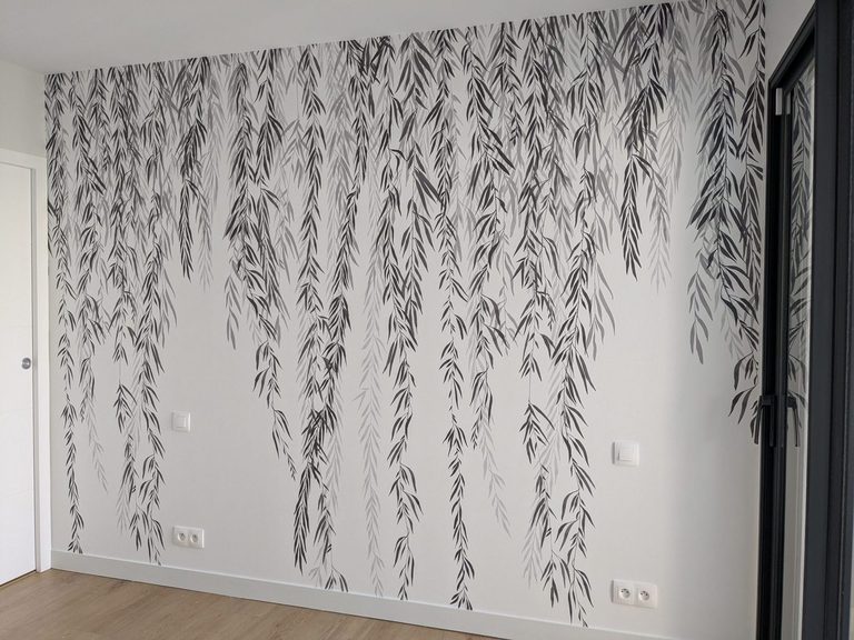 Papier peint panoramique saule pleureur